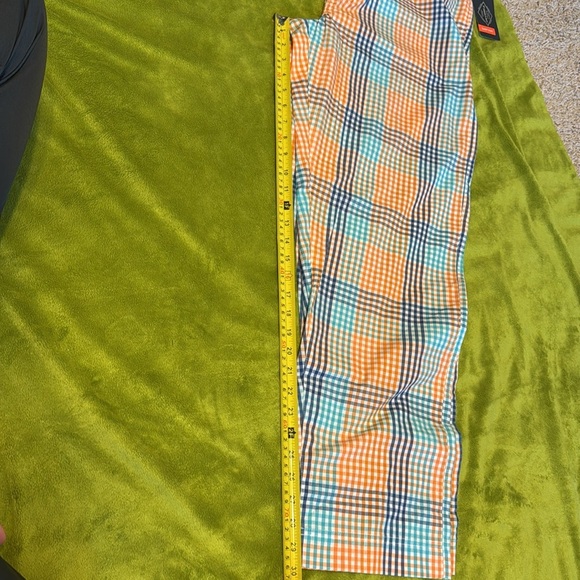 St. John’s Bay Woven Multi Checkered Sleep Pajama Pant  Sz Large Orange Blue NWT - Picture 3 of 4